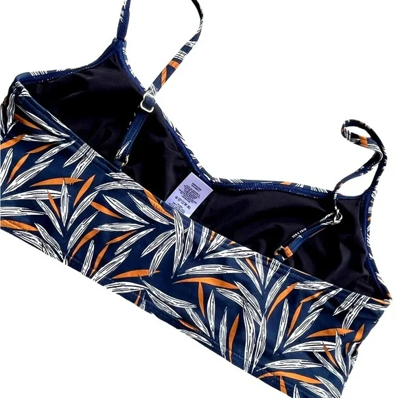 LOFT blue/burnt orange swim top - Picture 4 of 4